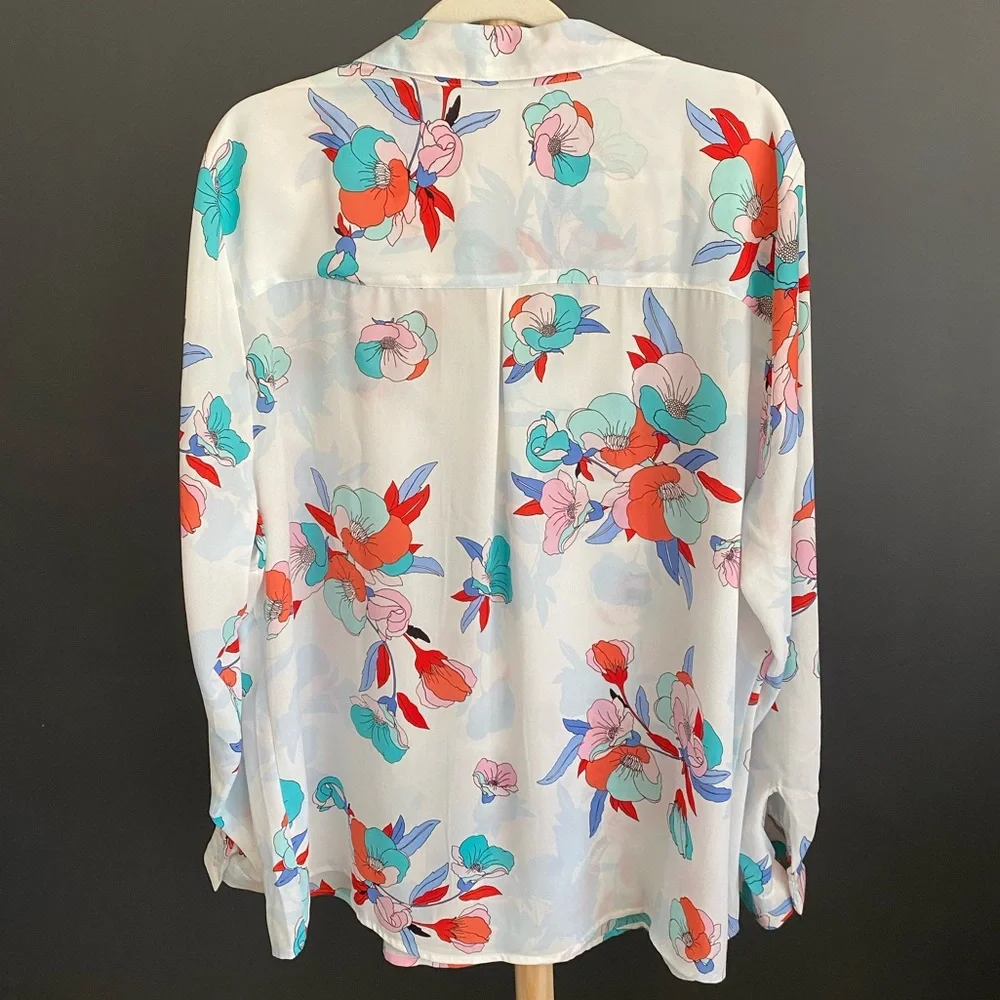 Candies Floral Print Blouse - Picture 6 of 11
